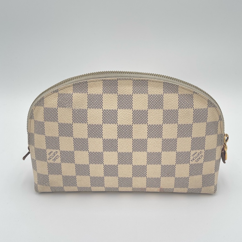 Louis vuitton damier azur GM cosmetic pouch
